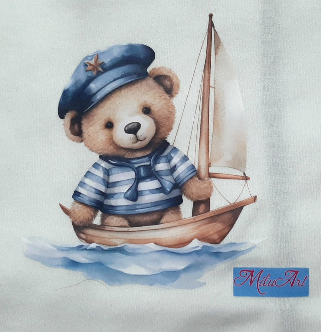 Fralda de Ovo Urso Marinheiro